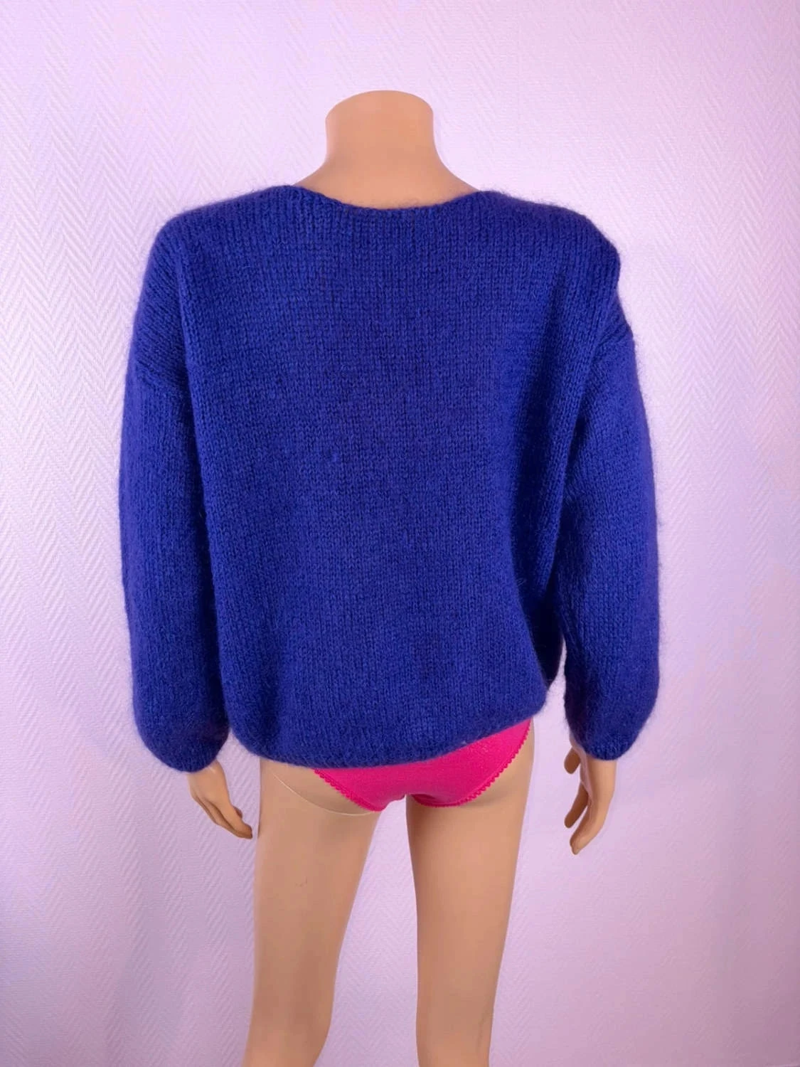 Colete feminino em lã mohair pouco usado – photo 5